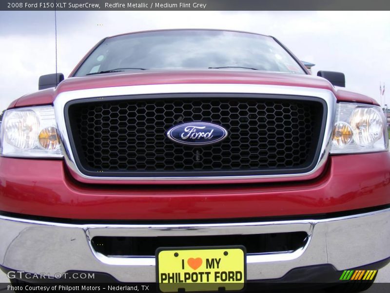 Redfire Metallic / Medium Flint Grey 2008 Ford F150 XLT SuperCrew