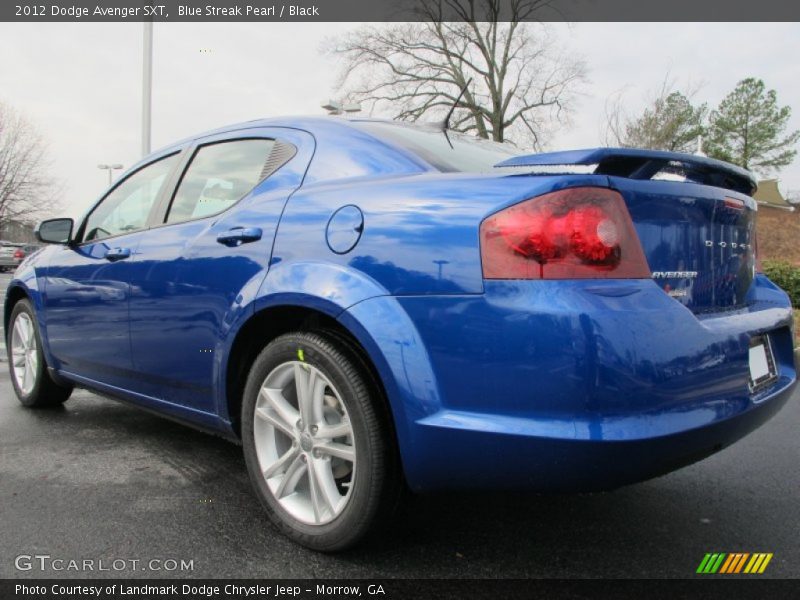 Blue Streak Pearl / Black 2012 Dodge Avenger SXT