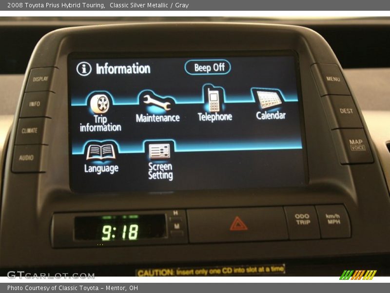 Classic Silver Metallic / Gray 2008 Toyota Prius Hybrid Touring