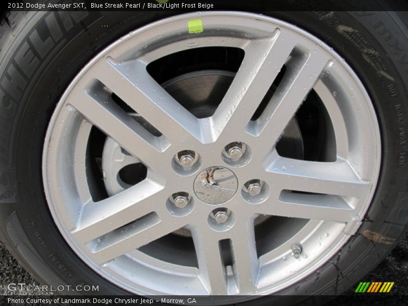 Blue Streak Pearl / Black/Light Frost Beige 2012 Dodge Avenger SXT