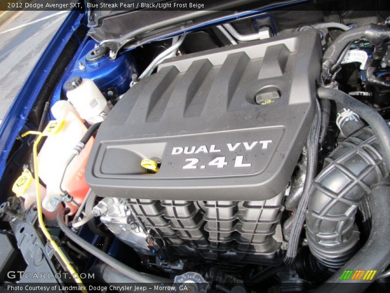 Blue Streak Pearl / Black/Light Frost Beige 2012 Dodge Avenger SXT