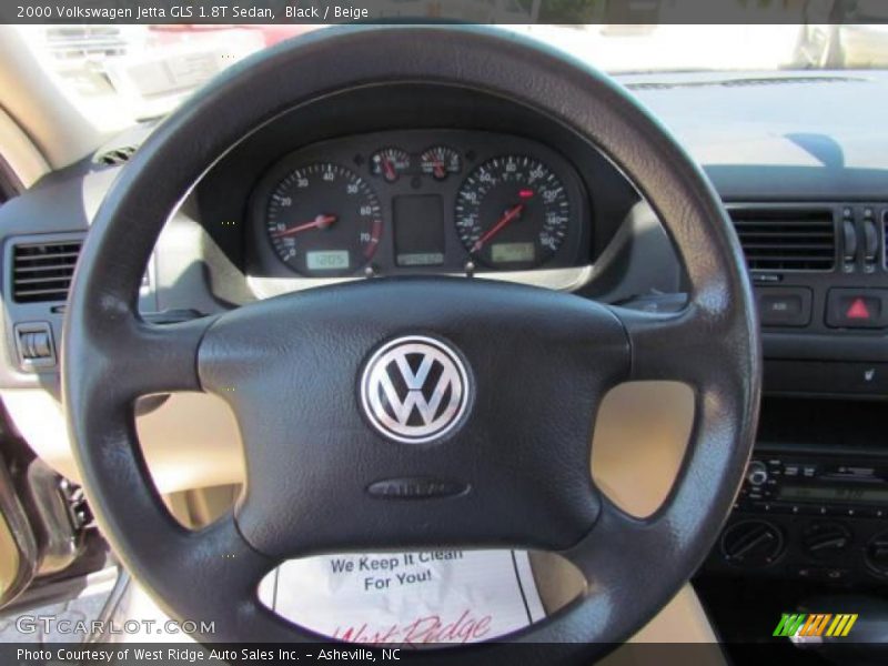 Black / Beige 2000 Volkswagen Jetta GLS 1.8T Sedan
