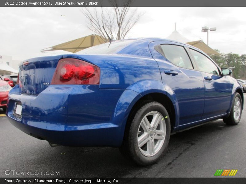 Blue Streak Pearl / Black 2012 Dodge Avenger SXT