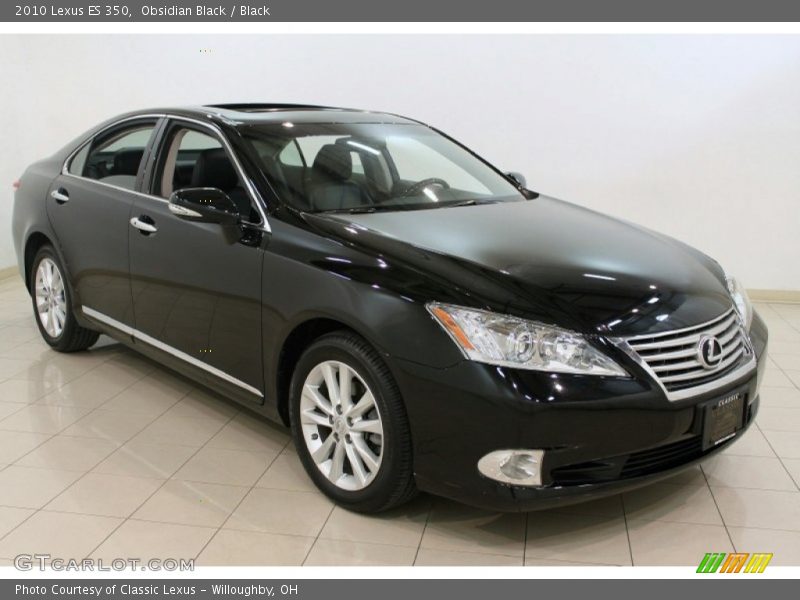 Obsidian Black / Black 2010 Lexus ES 350