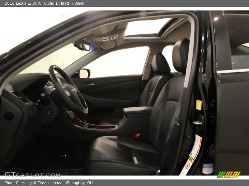 Obsidian Black / Black 2010 Lexus ES 350
