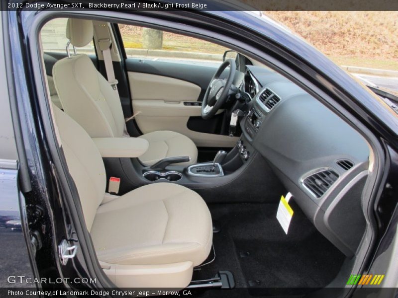 Blackberry Pearl / Black/Light Frost Beige 2012 Dodge Avenger SXT