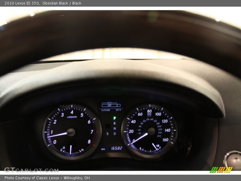 Obsidian Black / Black 2010 Lexus ES 350