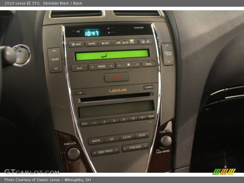 Obsidian Black / Black 2010 Lexus ES 350