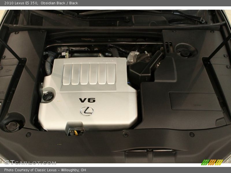 Obsidian Black / Black 2010 Lexus ES 350