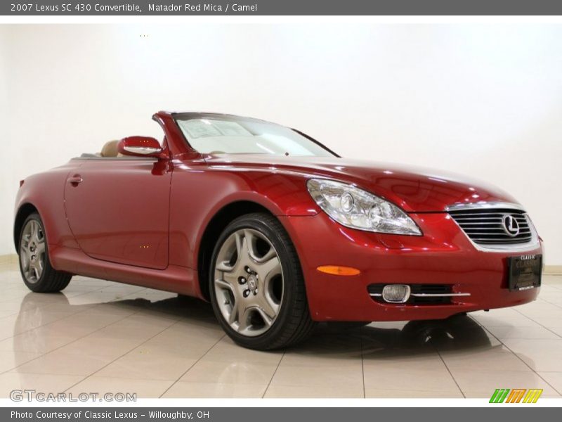 Matador Red Mica / Camel 2007 Lexus SC 430 Convertible