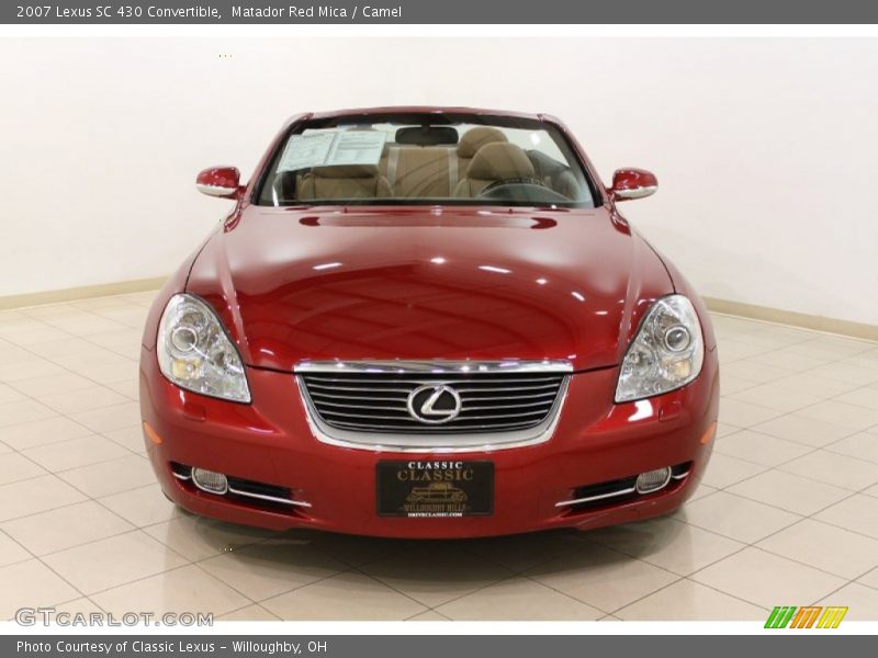 Matador Red Mica / Camel 2007 Lexus SC 430 Convertible