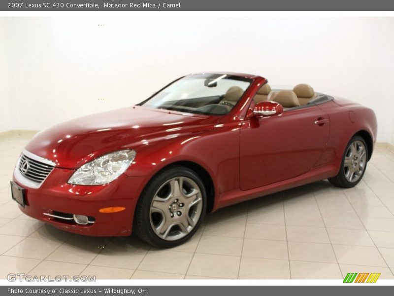 Matador Red Mica / Camel 2007 Lexus SC 430 Convertible