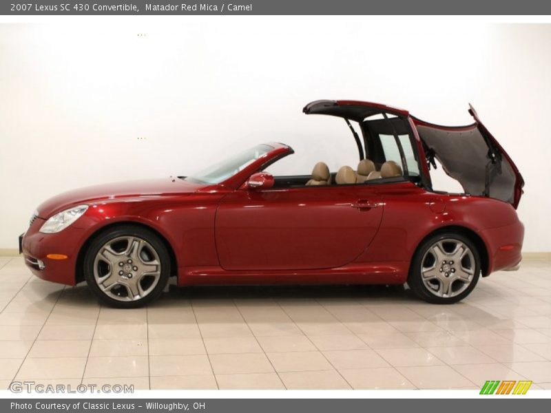 Matador Red Mica / Camel 2007 Lexus SC 430 Convertible
