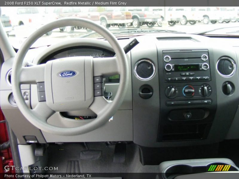 Redfire Metallic / Medium Flint Grey 2008 Ford F150 XLT SuperCrew
