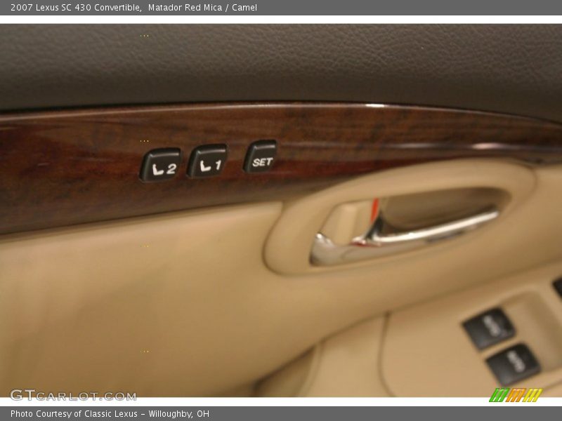Matador Red Mica / Camel 2007 Lexus SC 430 Convertible