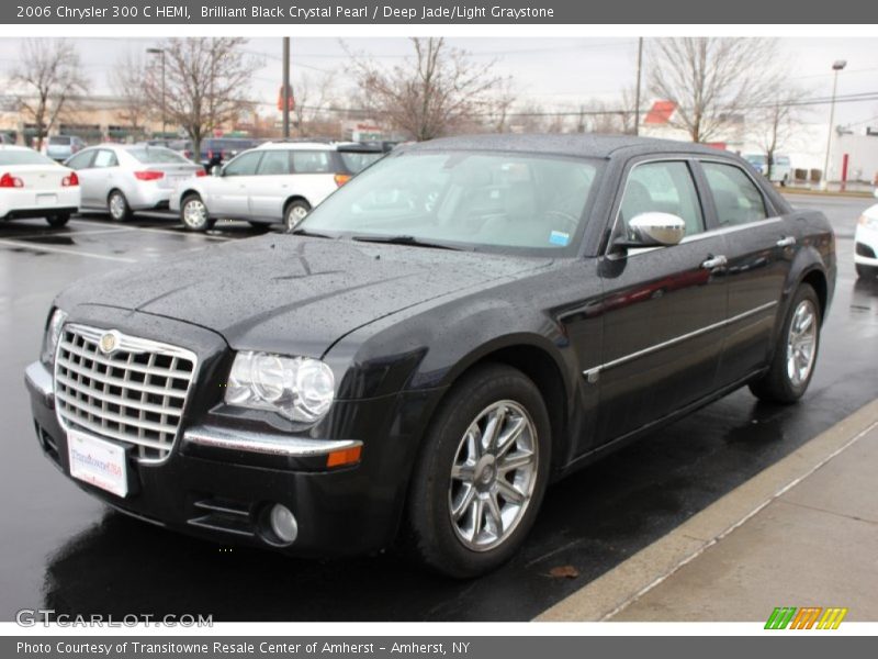Brilliant Black Crystal Pearl / Deep Jade/Light Graystone 2006 Chrysler 300 C HEMI