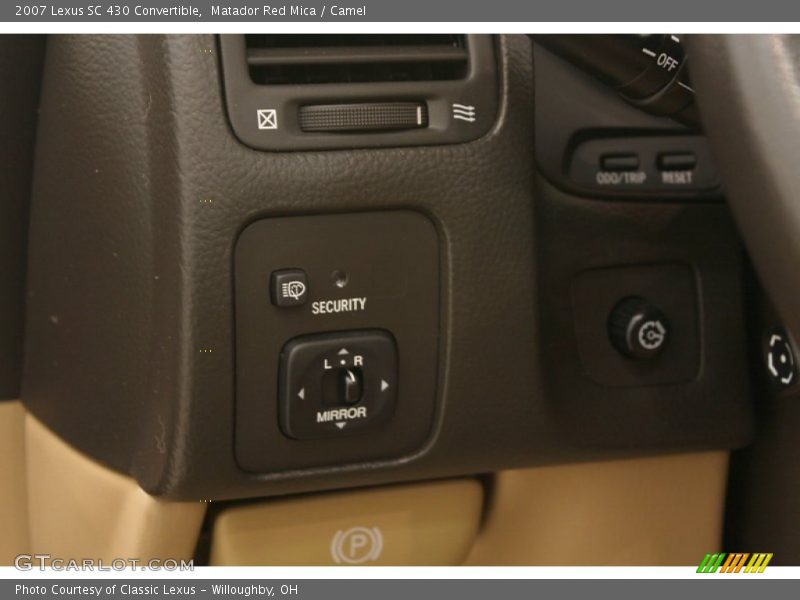 Matador Red Mica / Camel 2007 Lexus SC 430 Convertible