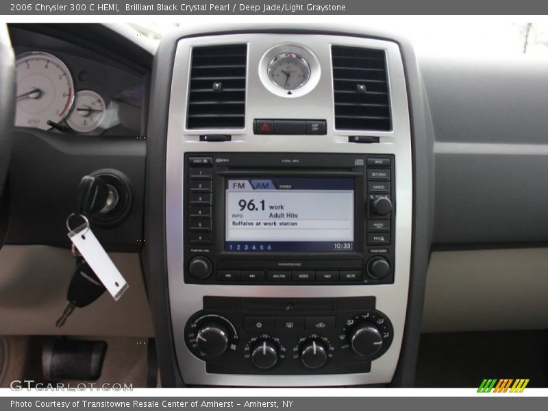 Brilliant Black Crystal Pearl / Deep Jade/Light Graystone 2006 Chrysler 300 C HEMI