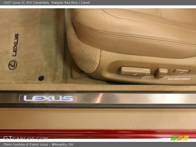Matador Red Mica / Camel 2007 Lexus SC 430 Convertible