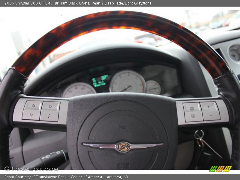 Brilliant Black Crystal Pearl / Deep Jade/Light Graystone 2006 Chrysler 300 C HEMI