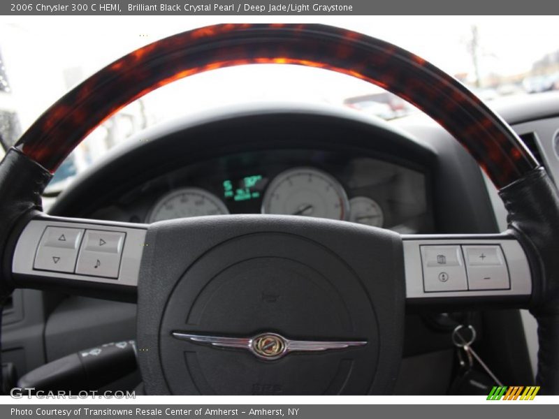 Brilliant Black Crystal Pearl / Deep Jade/Light Graystone 2006 Chrysler 300 C HEMI