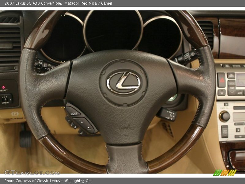 Matador Red Mica / Camel 2007 Lexus SC 430 Convertible