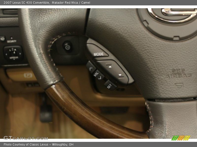 Matador Red Mica / Camel 2007 Lexus SC 430 Convertible