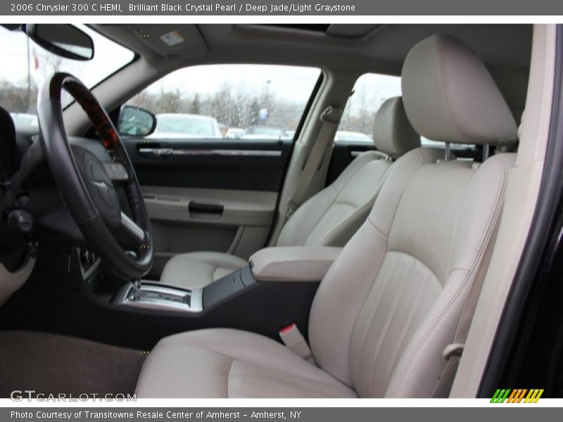 Brilliant Black Crystal Pearl / Deep Jade/Light Graystone 2006 Chrysler 300 C HEMI