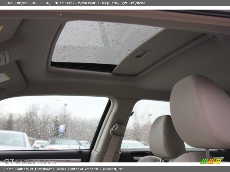 Brilliant Black Crystal Pearl / Deep Jade/Light Graystone 2006 Chrysler 300 C HEMI