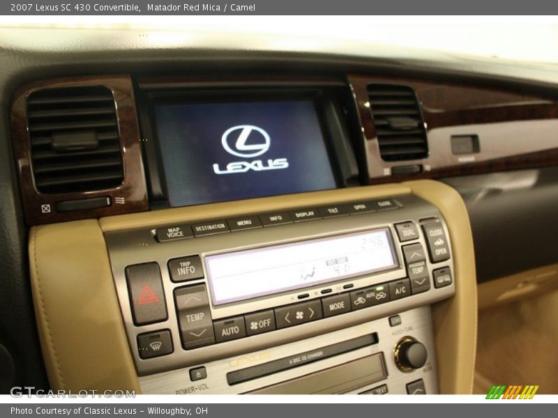 Matador Red Mica / Camel 2007 Lexus SC 430 Convertible