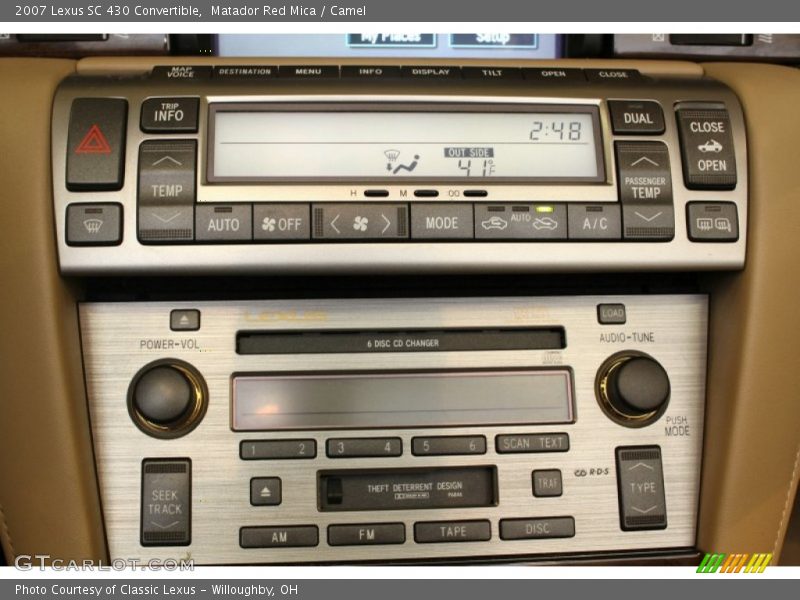 Audio System of 2007 SC 430 Convertible