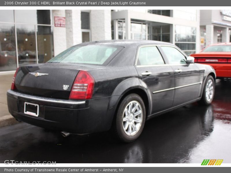 Brilliant Black Crystal Pearl / Deep Jade/Light Graystone 2006 Chrysler 300 C HEMI