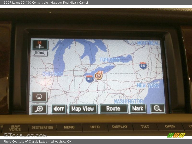 Matador Red Mica / Camel 2007 Lexus SC 430 Convertible