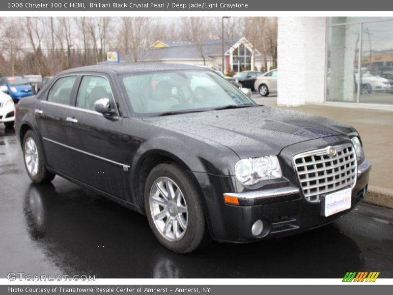 Brilliant Black Crystal Pearl / Deep Jade/Light Graystone 2006 Chrysler 300 C HEMI