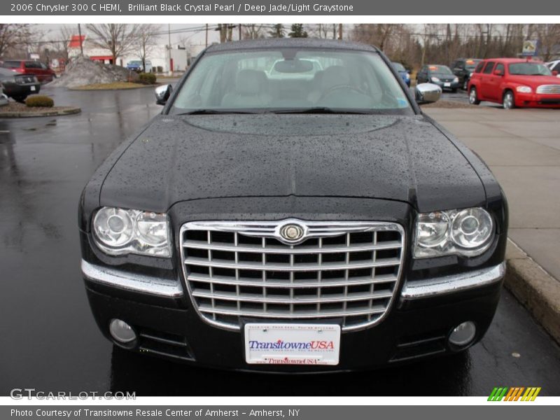 Brilliant Black Crystal Pearl / Deep Jade/Light Graystone 2006 Chrysler 300 C HEMI