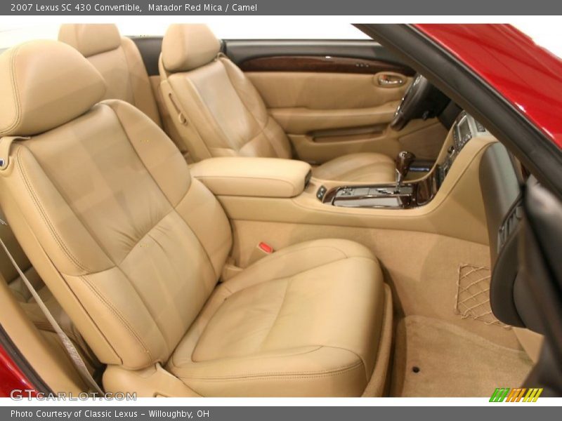 Matador Red Mica / Camel 2007 Lexus SC 430 Convertible