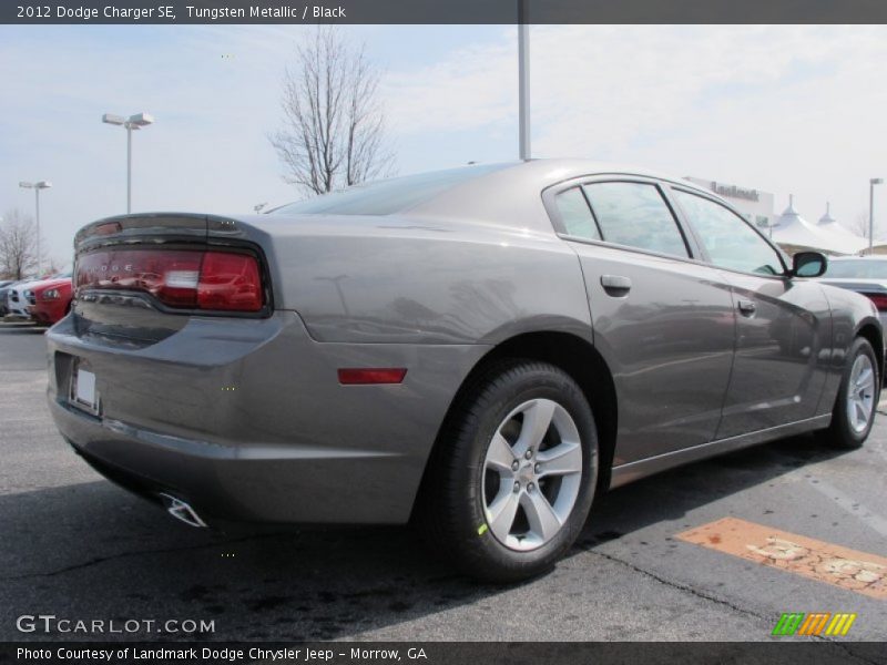 Tungsten Metallic / Black 2012 Dodge Charger SE