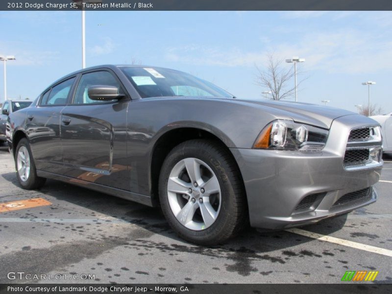 Tungsten Metallic / Black 2012 Dodge Charger SE