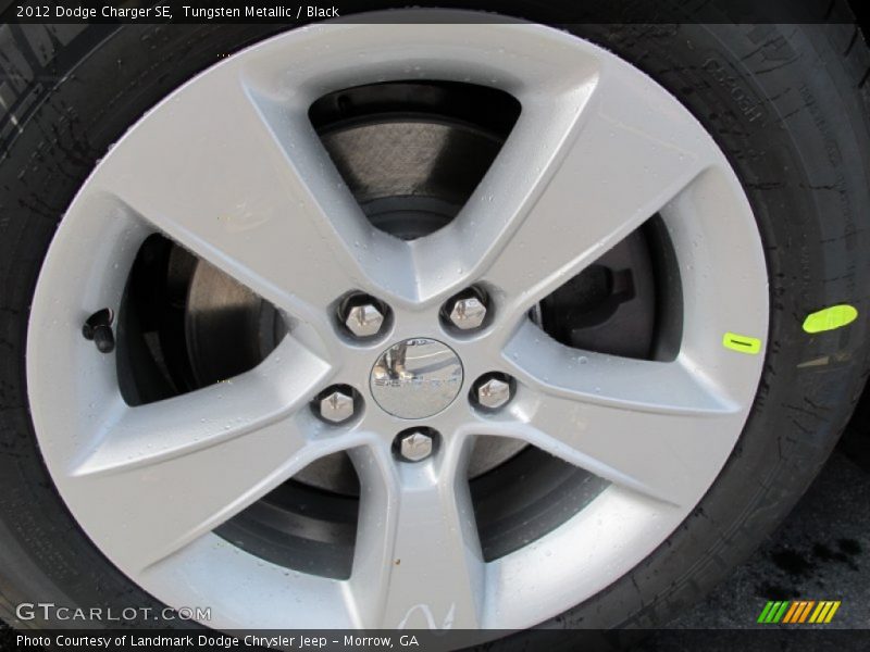 Tungsten Metallic / Black 2012 Dodge Charger SE
