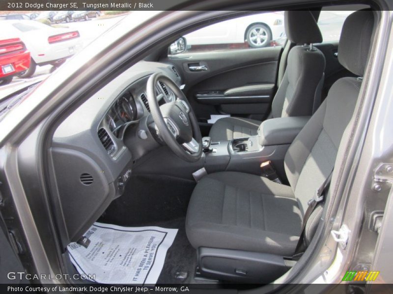 Tungsten Metallic / Black 2012 Dodge Charger SE