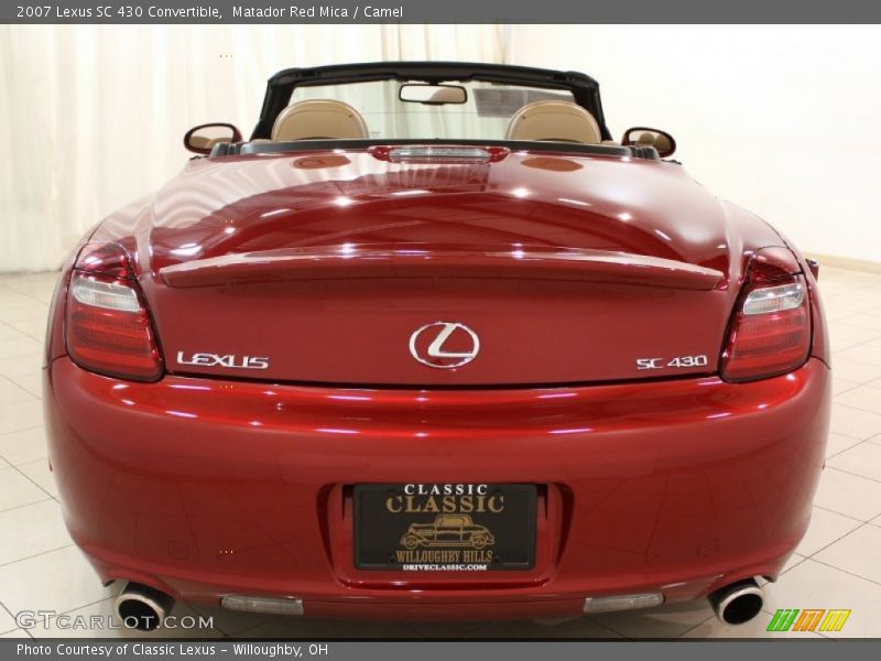 Matador Red Mica / Camel 2007 Lexus SC 430 Convertible