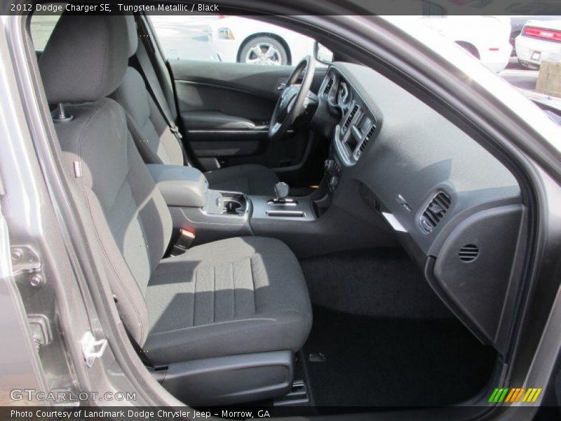 Tungsten Metallic / Black 2012 Dodge Charger SE