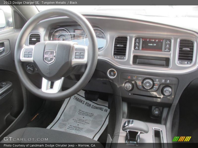 Tungsten Metallic / Black 2012 Dodge Charger SE