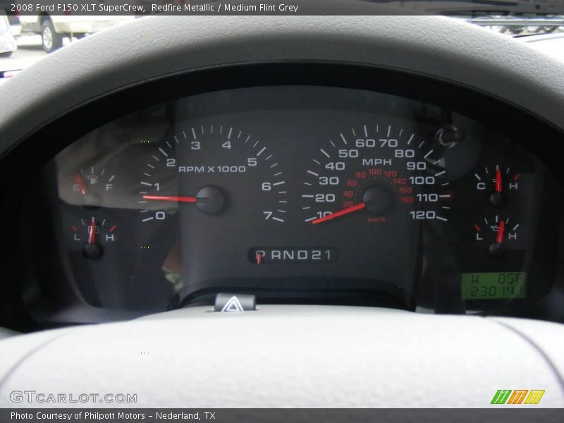Redfire Metallic / Medium Flint Grey 2008 Ford F150 XLT SuperCrew
