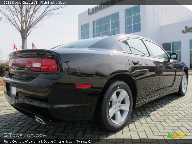 Pitch Black / Black 2012 Dodge Charger SE