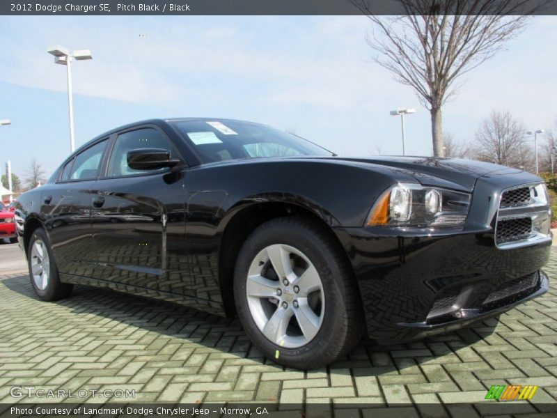 Pitch Black / Black 2012 Dodge Charger SE