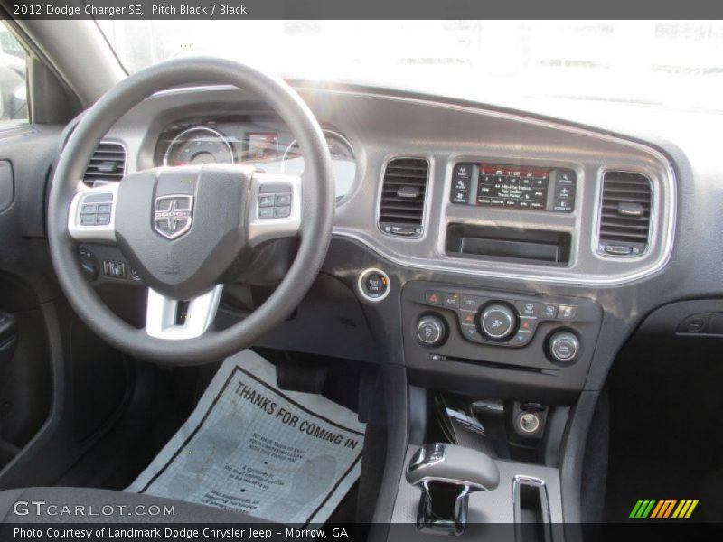 Pitch Black / Black 2012 Dodge Charger SE