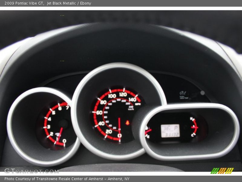 Jet Black Metallic / Ebony 2009 Pontiac Vibe GT