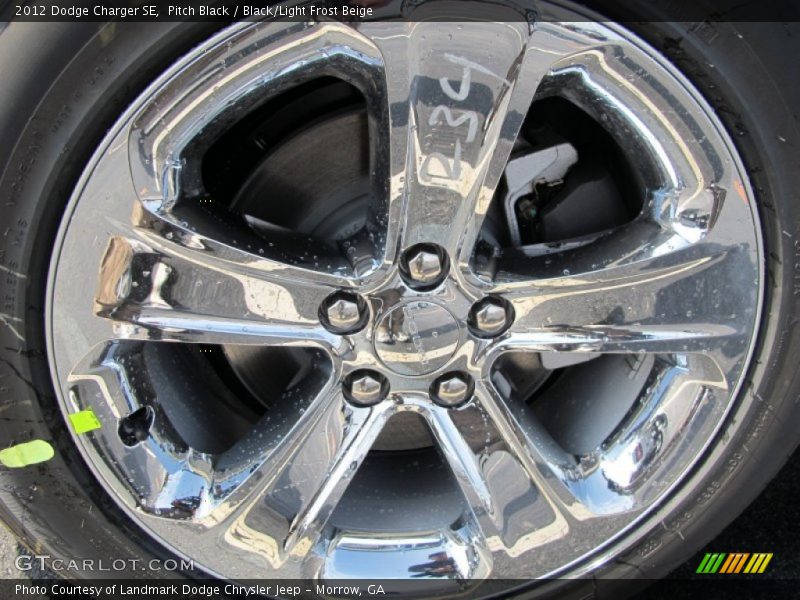 Pitch Black / Black/Light Frost Beige 2012 Dodge Charger SE