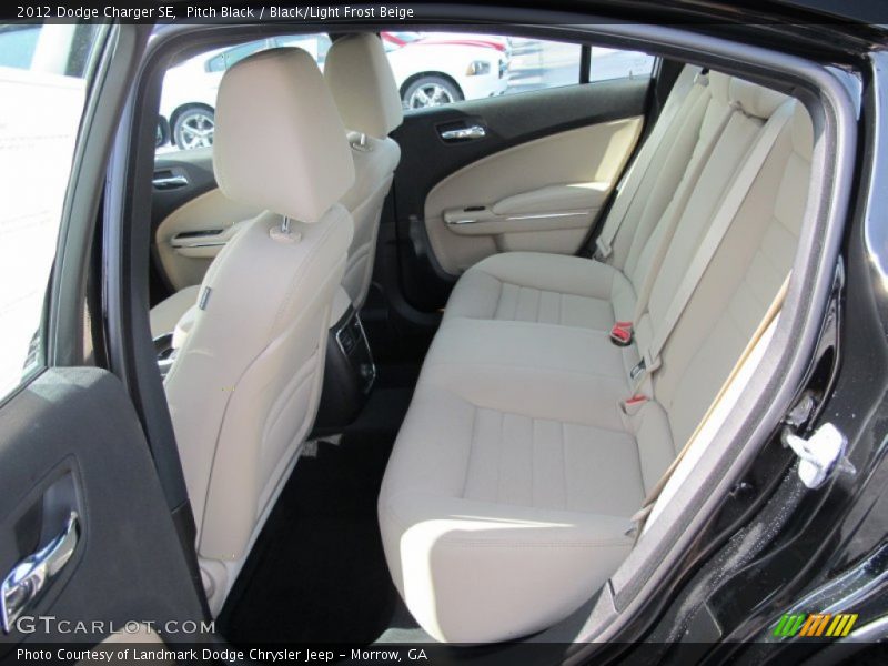 Pitch Black / Black/Light Frost Beige 2012 Dodge Charger SE